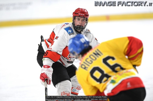 2021-10-17 Valpellice Bulldogs U19-Hockey Asiago 4471 Emanuele Piotto